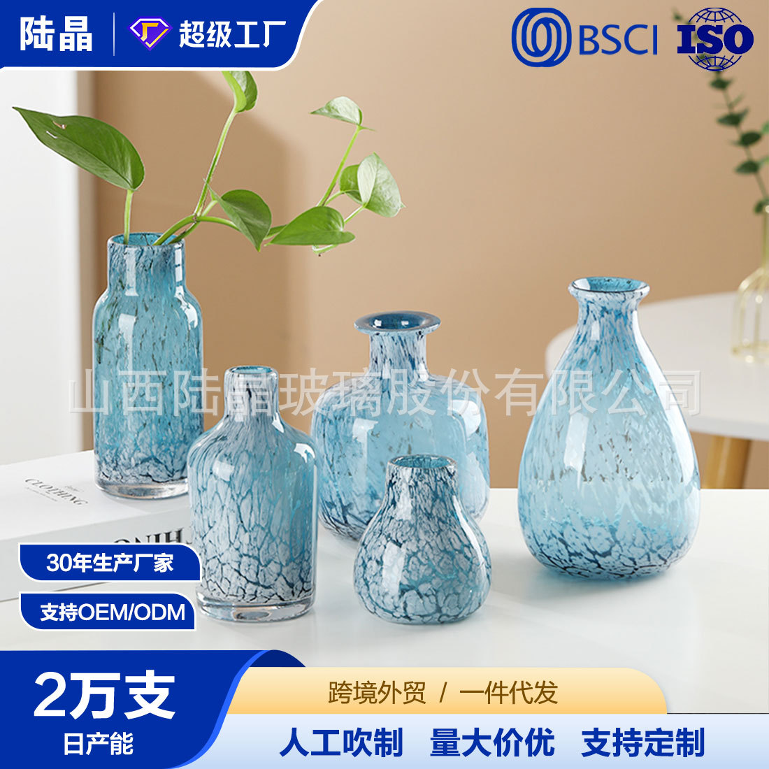 vasijas de cristal de semillas de color, muebles de cristal europeos, vasijas de vidrio hidropónicas, vasijas decorativas hechas a mano, vasijas decorativas