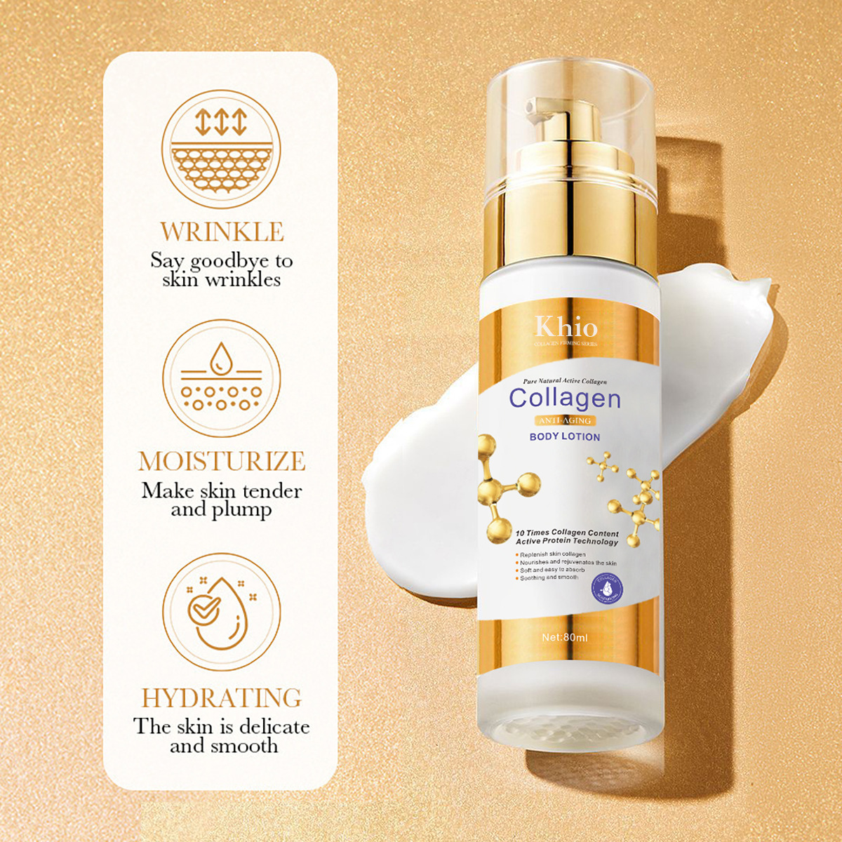 [Comercio exterior transfronterizo] Versión en inglés de colágeno loción hidratante hidratante hidratante reafirmante hidratante al por mayor