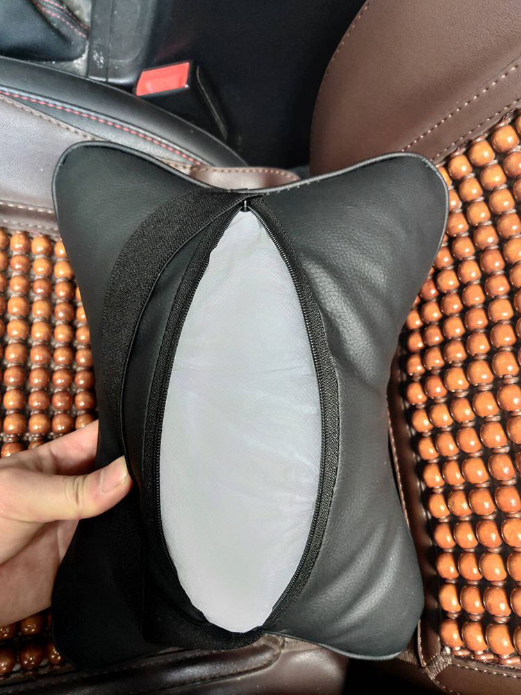 Diamond headrest a pair of car pillow car cervical pillow pillow leather Korean fashion car headrest neck pillow