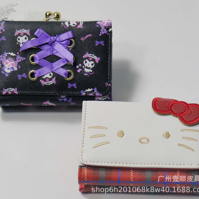 New Cute Girl Heart Kulomi Lock Wallet Cartoon Face Coin Purse Coin Bag Foldable Wallet New Cute Girl Heart Kulomi Lock Wallet Cartoon Face Coin Purse Coin Bag Foldable Wallet