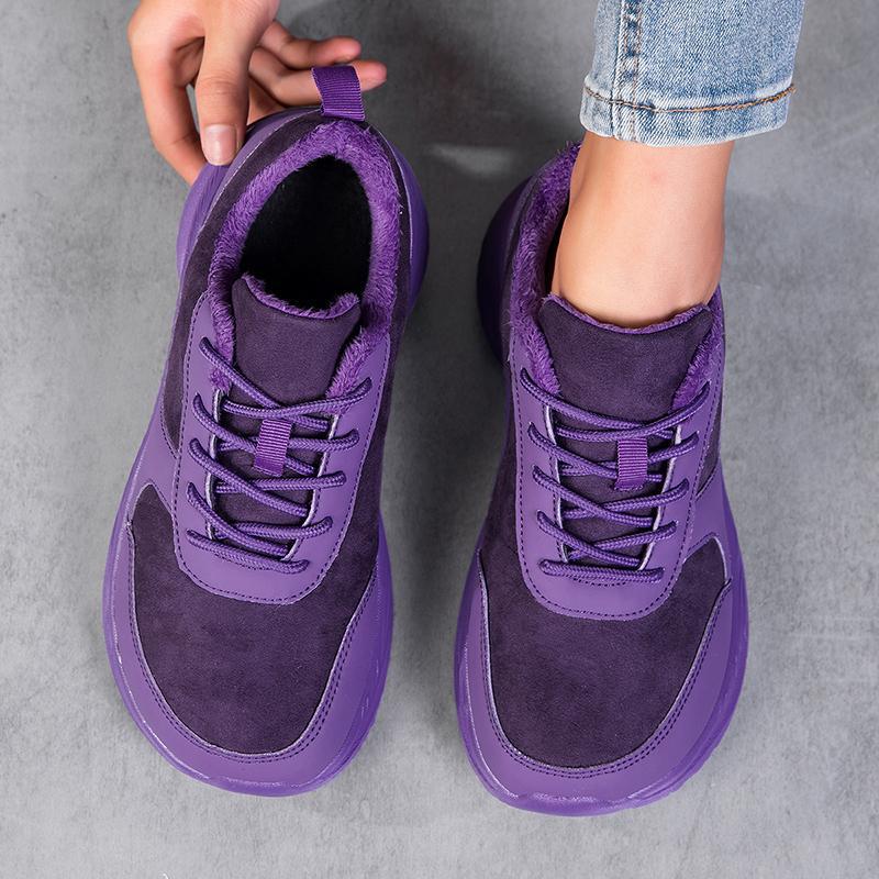 2025 New Winter Style Fleece-Lined Warm and Comfortable Pure Color Fashionable Casual Sports Men's and Women's Couple Shoes Hiking Trendy Shoes 2025 New Winter Style Fleece-Lined Warm and Comfortable Pure Color Fashionable Casual Sports Men's and Women's Couple Shoes Hiking Trendy Shoes