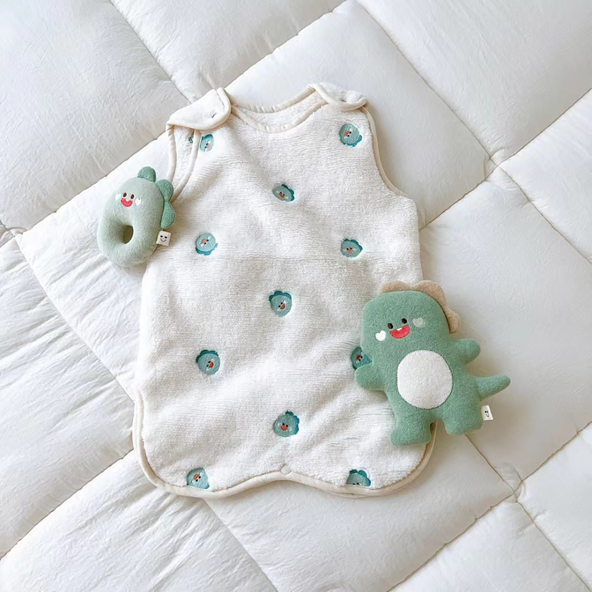 Ins New Baby Sleeping Bag Autumn and Winter Thickened Baby Anti-Kick Quilt Children's Vest Warm Velvet Sleeping Bag