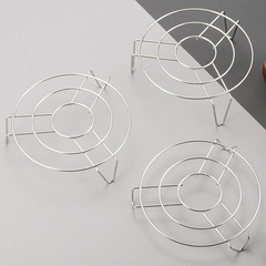 Stainless steel three-legged steamer rack, heat-insulating stand with thickened 3mm pot rack, rice cooker stand kitchen small tools