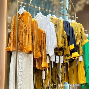 New Chinese Style National Series Dresses Clearance Brand Discount Women's Clothing Wholesale Women's Clothing Surplus Clearance