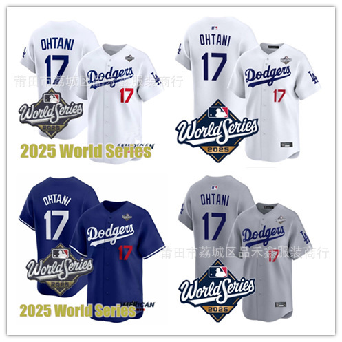 World Series Logo Dodgers Baseball Uniform No. 17 Ohtani Shohei Ohtani Jersey World Series Logo Dodgers Baseball Uniform No. 17 Ohtani Shohei Ohtani Jersey