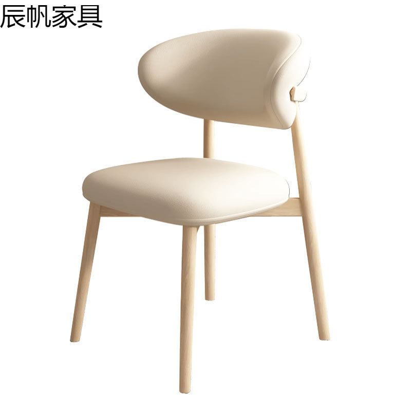 北欧铁艺餐椅家用简约软包书桌椅餐厅酒店设计师款餐椅休闲靠背椅|undefined