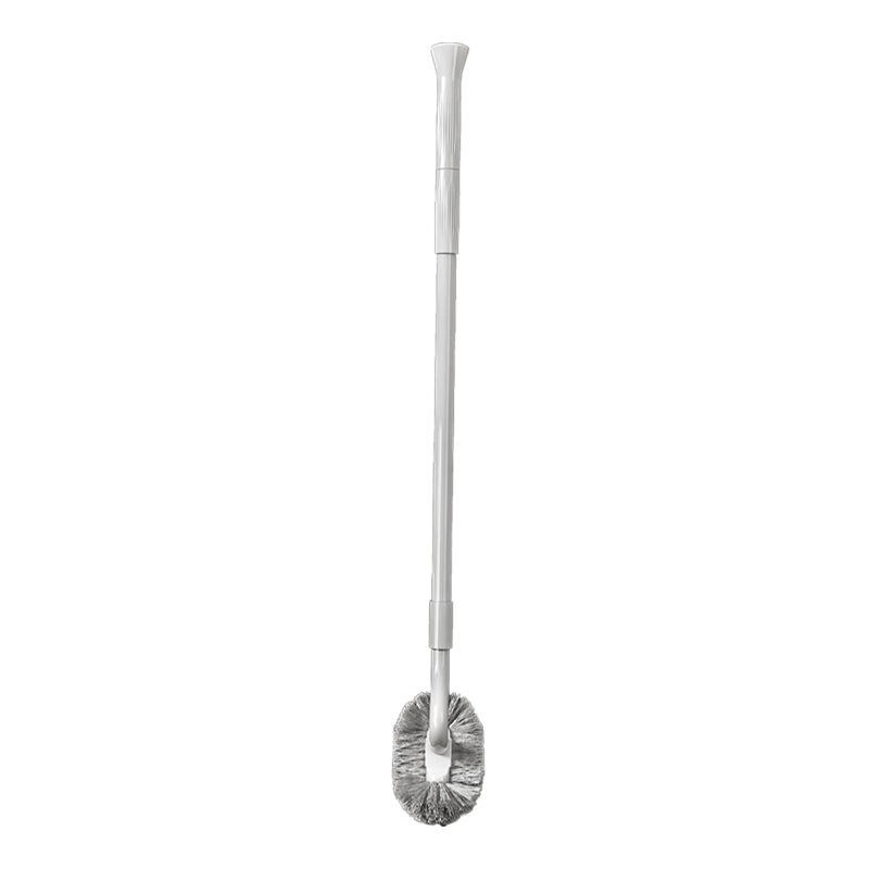 cepillo de inodoro retráctil de mango largo mango de acero S codo cepillo de inodoro TPR cepillo de limpieza de plástico pared inodoro succión conjunto
