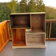 实木超市陈列木箱木盒子木框储物箱家居收纳箱美陈道具做旧木复古