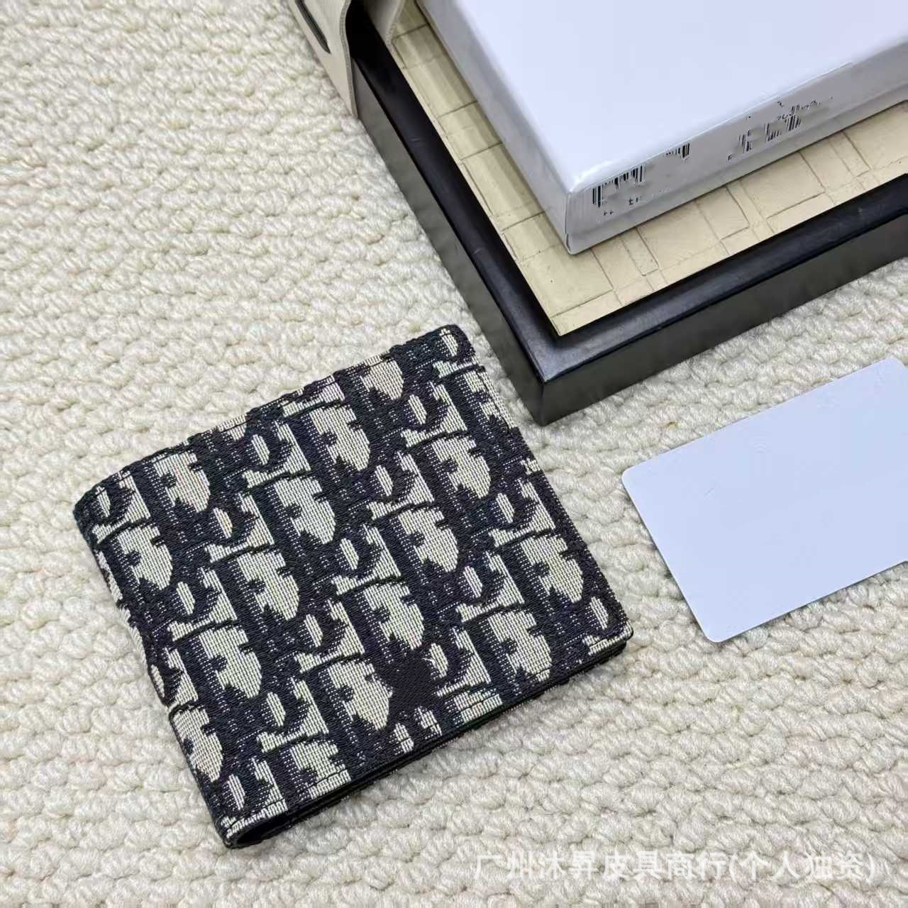 Dior Bifold Wallet Dior Oblique Jacquard Black