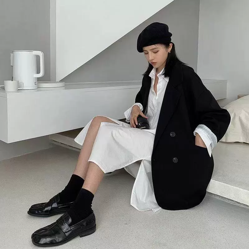 Осенний короткий классический пиджак-куртка,Sexy сумка для отдыха, корейский стиль, британский стиль, для подростков, интернет-знаменитость