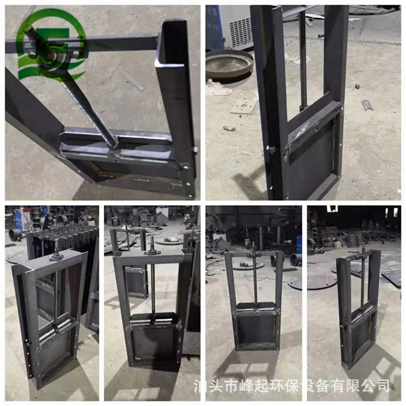 法兰圆口气动插板阀300型插板阀门气动闸板阀螺旋闸阀除尘配件