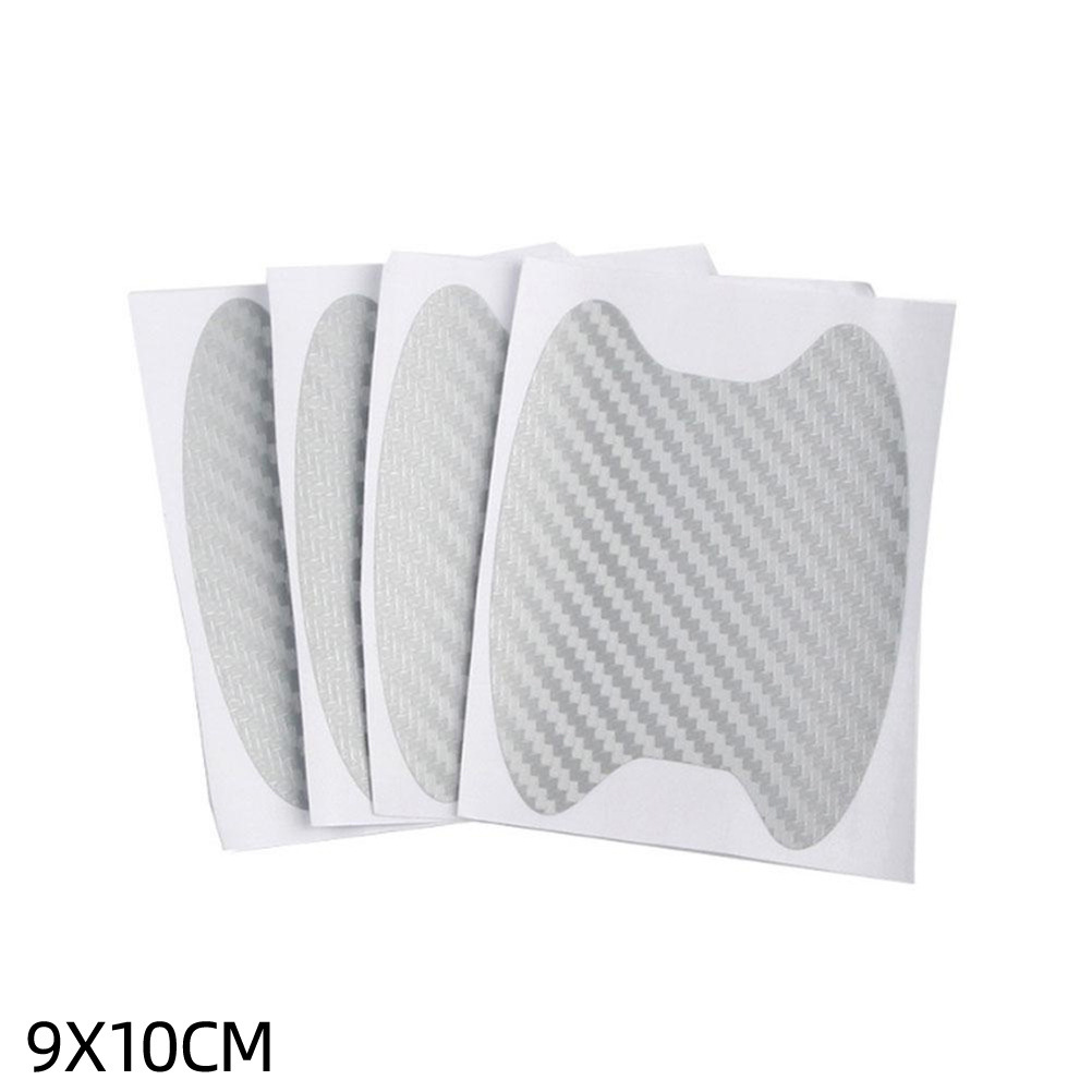 EBAY manija del coche de la muñeca etiqueta engomada del coche resistente a los arañazos 4 piezas fibra de carbono manija de la puerta etiqueta engomada del coche película protectora transfronteriza image 14