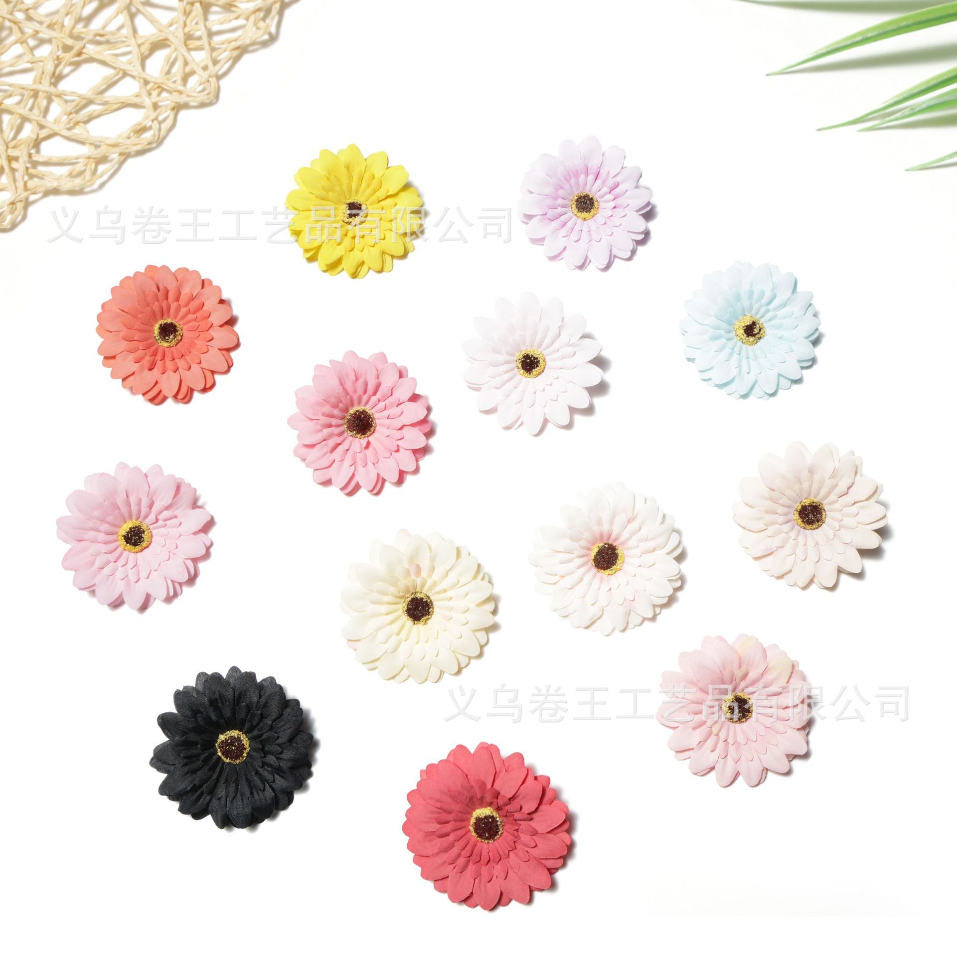 仿真花非洲菊花朵绢花家居装饰场景布置插花手工diy材料包花盒