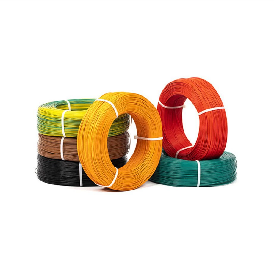 Завод-источник Американский стандарт UL1332 18-30 AWG тефлоновая высокая температура провод FEP изолированная заземляющая жила, термостойкость 200