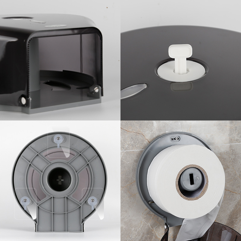 Dispensador de Papel Higiénico de Pared de Plástico Multiuso para Baño