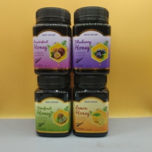 临期  新西兰进口柠檬蓝莓味蜂蜜制品500克罐装奇异果百香果