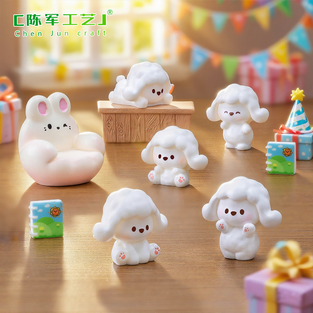 Micro Landscape Creative Cute Vip Puppy Doll Cute Doll House DIY Decoration Accessories Mini Small Ornaments