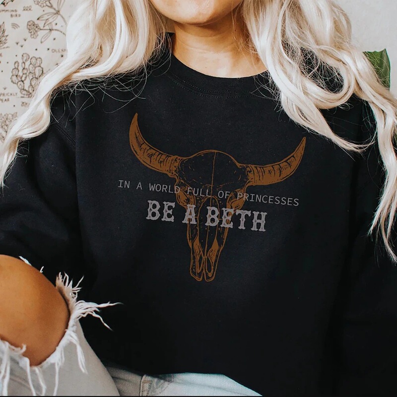 Percy Po Cow Skull Sweatshirt Howdy Shirt Wild West Cowgirl Hoodie Yellowstone Rip Wheelerbe
