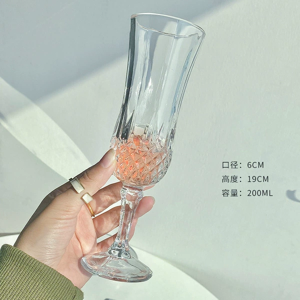 【1】 Diamond high -foot cup