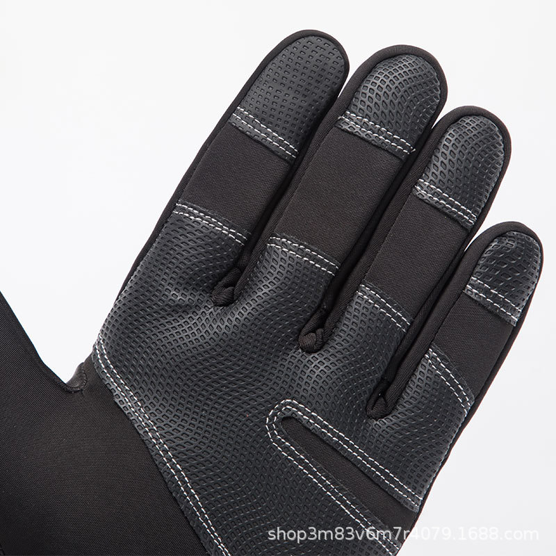 Guantes de ciclismo para hombres invierno antideslizante impermeable viento forrado de lana caliente deportes al aire libre montar a caballo tranvía pantalla táctil guantes de esquí
