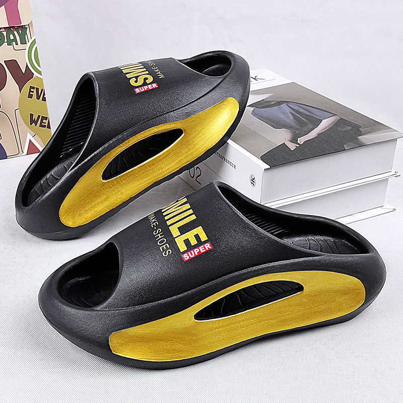 Été nouvelle édition coréenne chaussures de plage en plein air marche sur grande taille décontracté mode polyvalent à la mode chaussons pour hommes_voghion.com