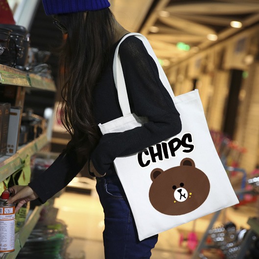 Corea del Sur chic lienzo bolso de hombro femenino ins chica bolsa de compras estilo japonés Harajuku estudiante bolso de hombro portátil femenino