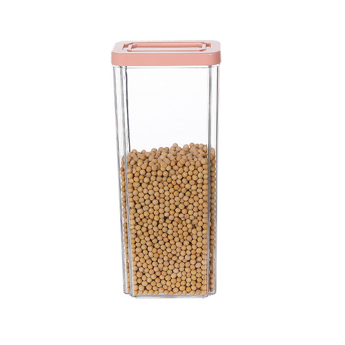 Food Sealed Storage Container—Grains, Cereals, and Coffee Can—Stove-Top Storage Container—Transparent Glass-Imitation Storage Sealable Box