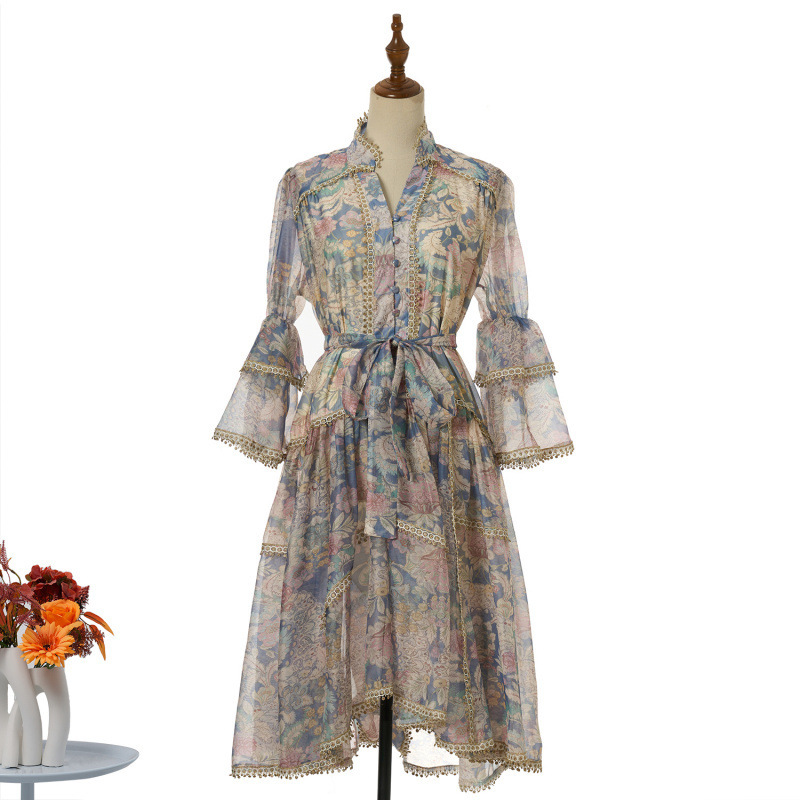 New French-Style Retro Sexy Dress for Women, Autumn Lace Trim, High-End Tie-Waist Short Dress for Women New French-Style Retro Sexy Dress for Women, Autumn Lace Trim, High-End Tie-Waist Short Dress for Women