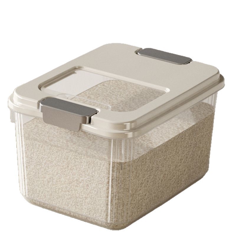 casero nuevo barril de arroz de plástico a prueba de insectos barril de sellado a prueba de humedad barril de arroz tanque de almacenamiento de harina caja de almacenamiento de granos