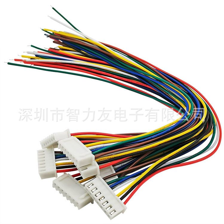 电子线 XH2.54 200MM单头 2P/3P/4P/5P/6P/7P/8P/10P 长20CM 彩线