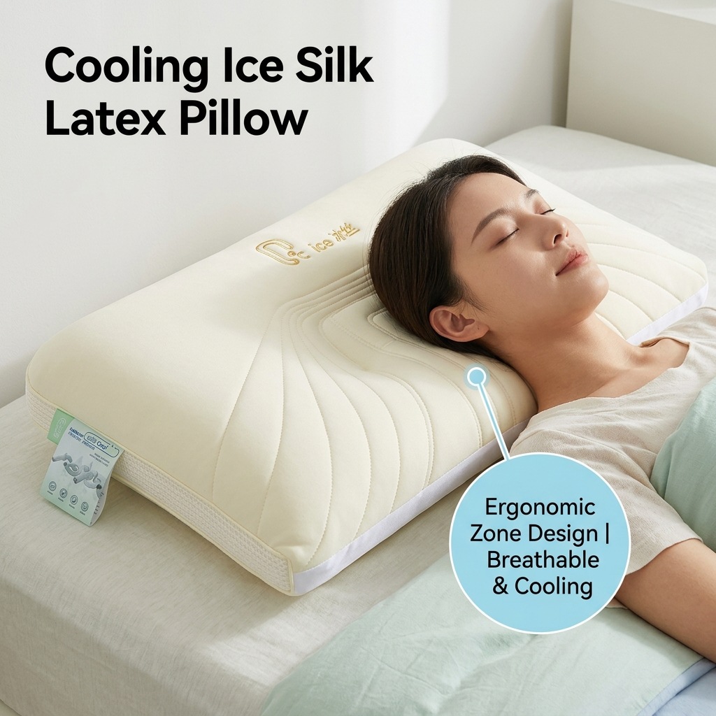 Silk summer pillow for home use
