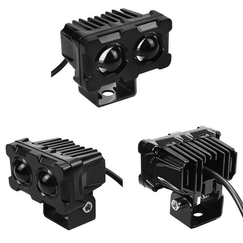 Motorcycle LED headlight electric vehicle 12-80V modified LED headlight two-color high and low beam minion spotlight