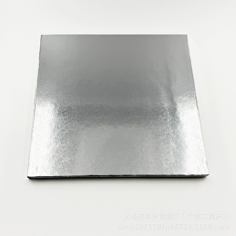 Spot al por mayor 12mm de espesor oro horneado embalaje pastel esterilla de panal base de pastel de aluminio corrugado base de pastel