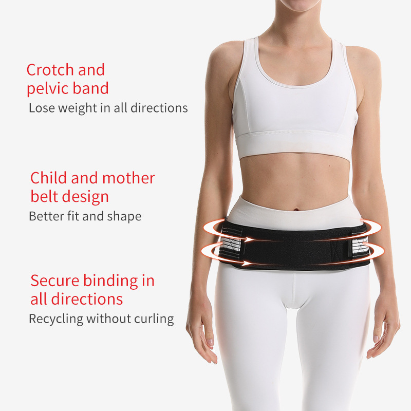 Pelvic Correction Belt, Hip Belt, Breathable Compression Pelvic Tilt Postpartum Waist Cincher Abdominal Belt, Pelvic Stabilization Belt