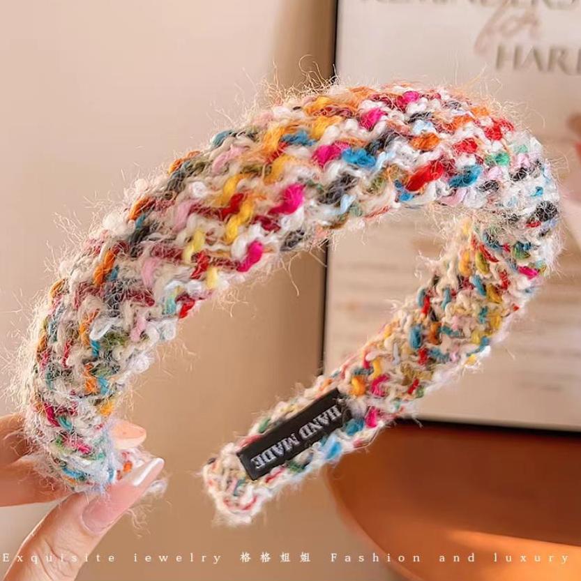 Alta calidad, lujo ligero, pequeña esponja fresca, diadema de color fino, venta al por mayor para mujer, paquete de pelo superior de cráneo alto, horquilla de lavado de cara de verano