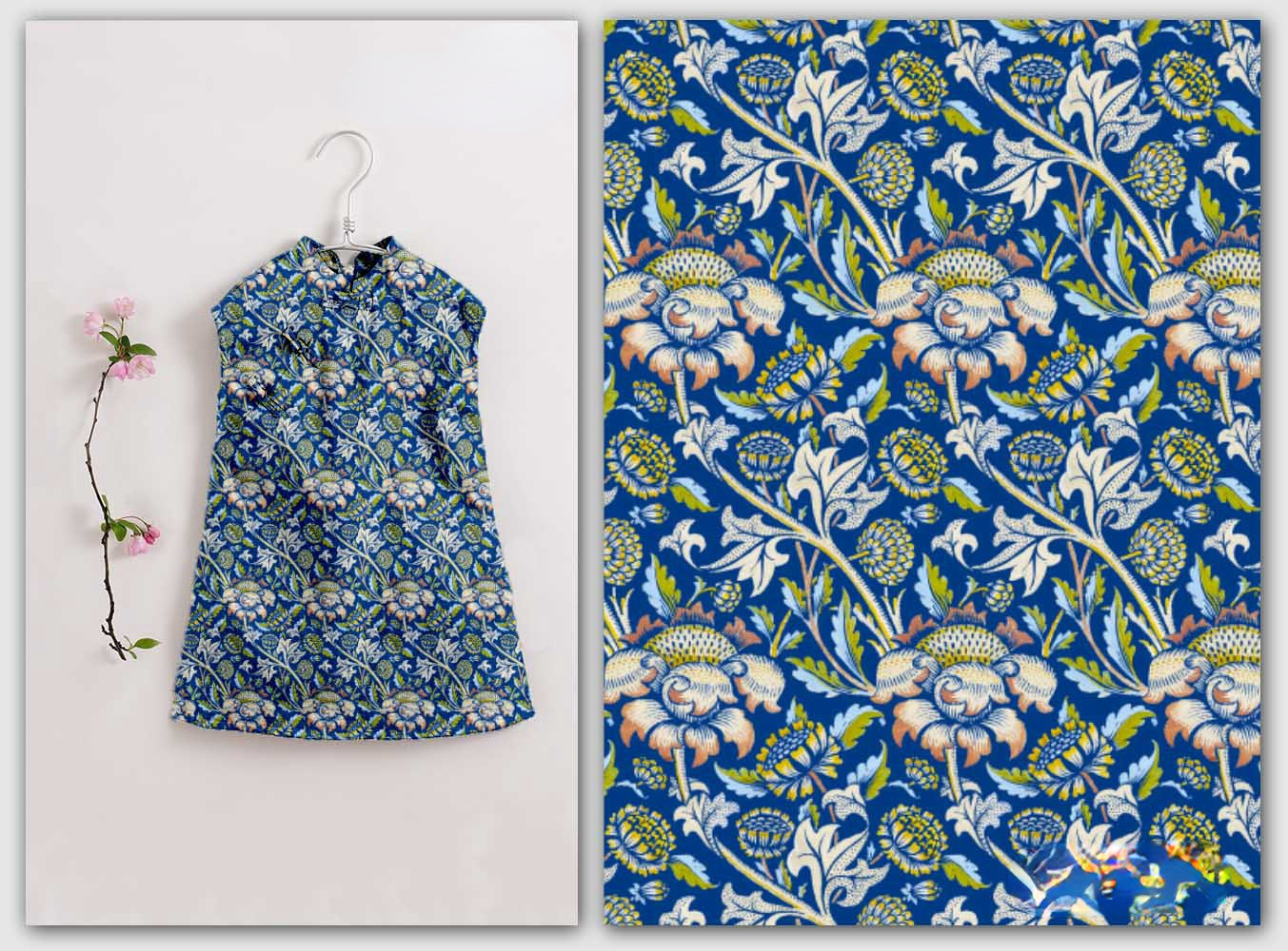 7 면 디지털 프린팅 수제 무지 천 폭 1.1 미터