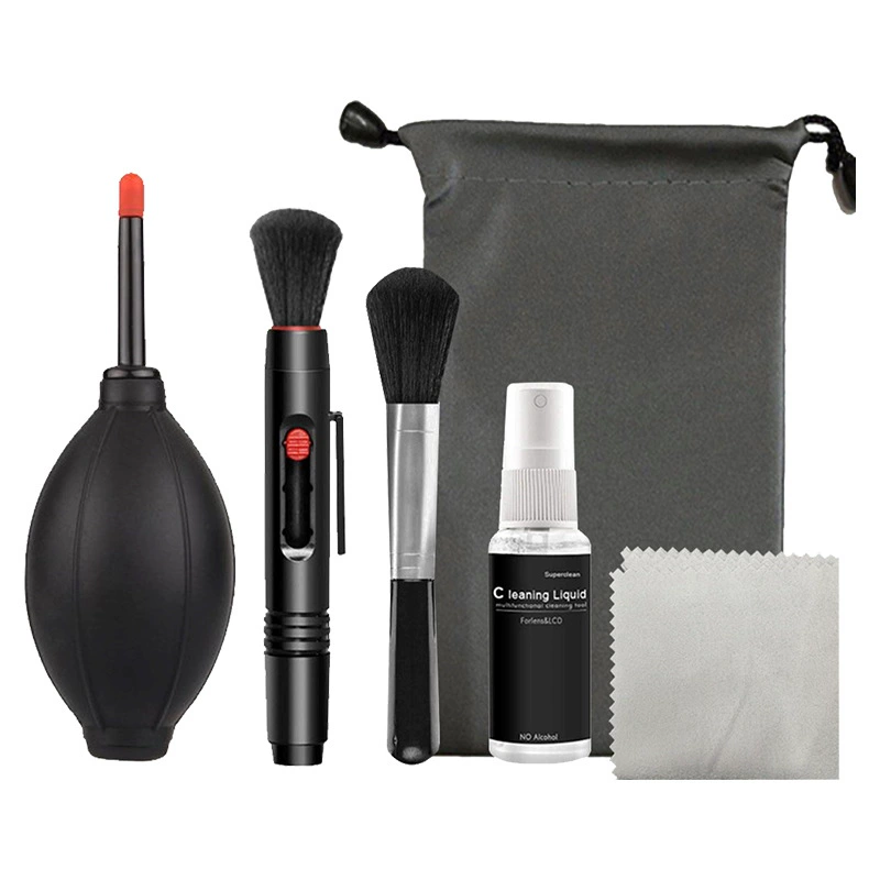 Camera Cleaning Kit, Lens & Screen Set with Air Blower, Cleaning Brush and Microfiber Cloth
