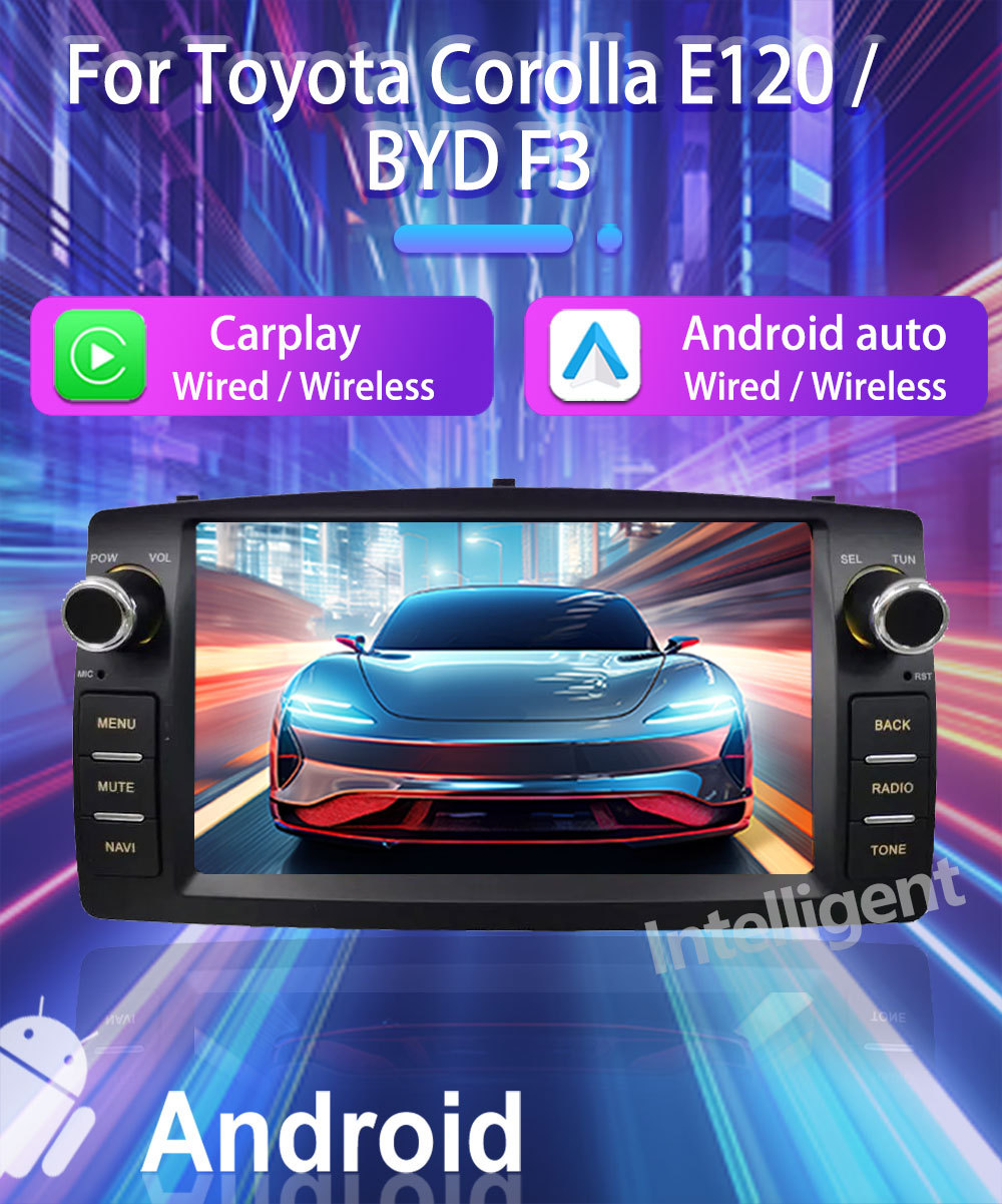 Suitable for Toyota Corolla/Byd F3 Car Android Gps Navigator and Car Central Control Bluetooth All-In-One Device