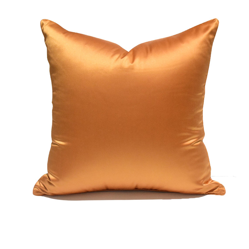 简约现代橙色拼接抱枕套样板房条纹大靠包轻奢亚马逊一件代发靠垫