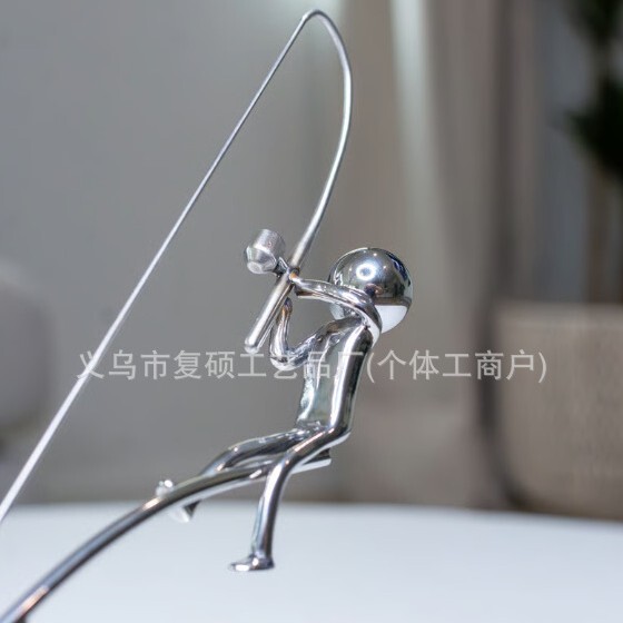 跨境新品 The Fisherman Balancing Sculpture 渔夫平衡雕塑|undefined