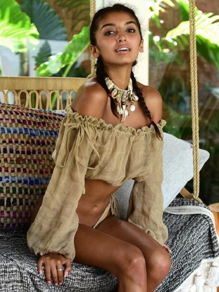 Women's Vacation Sexy Solid Color Drawstring Bikinis display picture 6