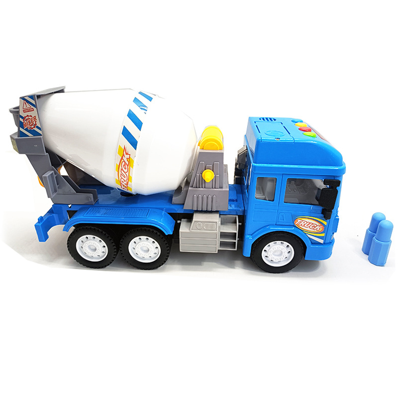 Linda historia contando la inercia del coche de juguete de los niños ingeniería de la música coche de bomberos policía coche mezclador camión vehículo todoterreno al por mayor