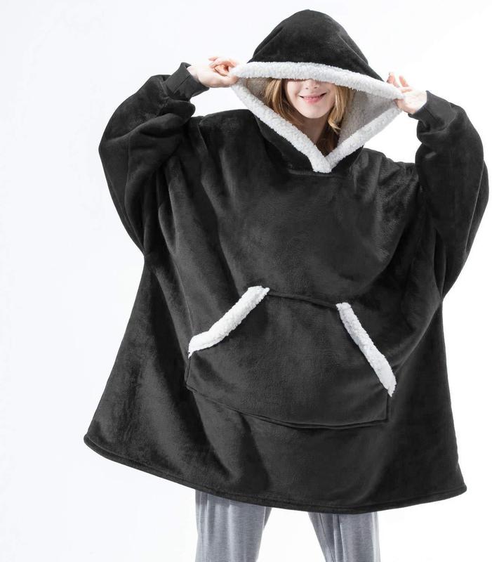 頭をかぶってベルベットのパジャマをつかむ保温テレビ毛布屋外防寒パジャマカップル服のベルベット保温服|undefined
