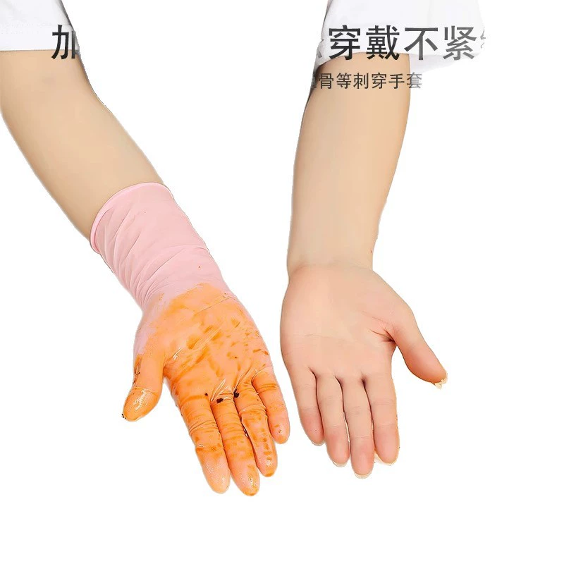 Disposable gloves, durable long set, increased thickness