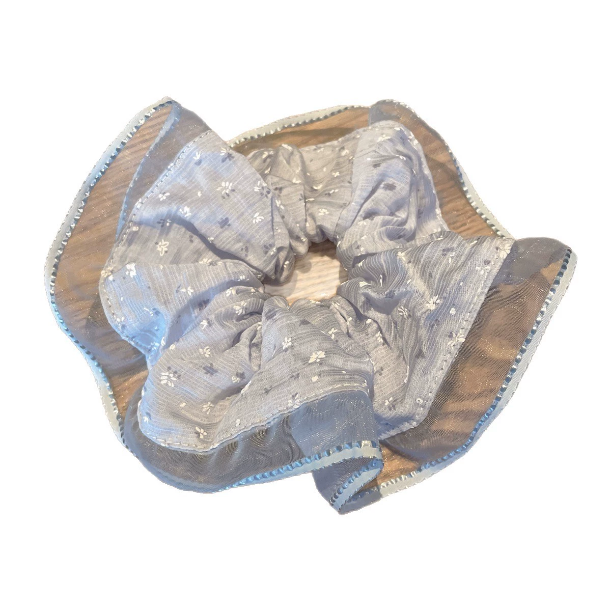 2025 New Forest Style Floral Large Intestine Hair Tie for Women Korean Style Gentle and High-Level Hair Rope Large Hair Rope Temperament Head Flower
