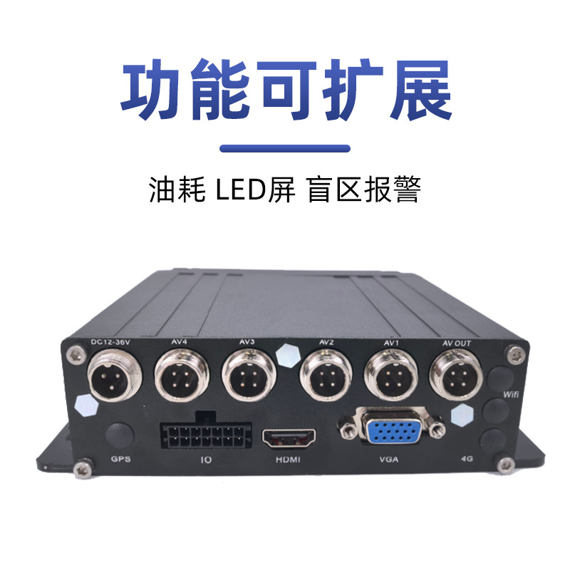 HiSilicon 4 canales 8 canales WIFI coche grabadora de video de disco duro máquina de tarjetas 4G GPS remoto monitoreo en tiempo real host 1080P