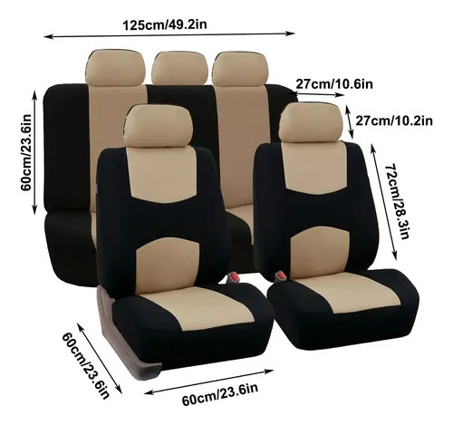 Source Factory Universal Car Seat Covers Hot-Selling on Amazon, Temu, Mexico, Mercado Libre, Southeast Asia