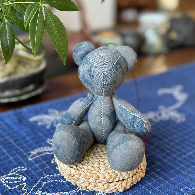 Nuevo oso muñeca muñeca Lu bordado tela de mosaico bolsas de juguete para niños productos acabados colgantes adornos de dibujos animados para el hogar oso