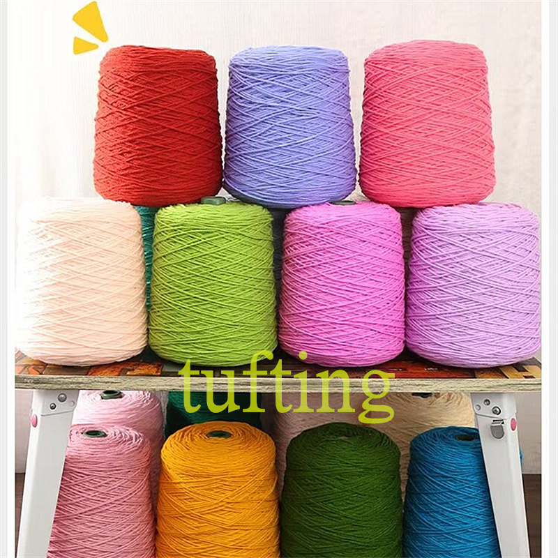 8 Strands of Milk Cotton Wool Tufting Tufting Thread Hand Knitted Scarf Stick Needle Thread Live Broadcast Popular Yarn Manufacturer