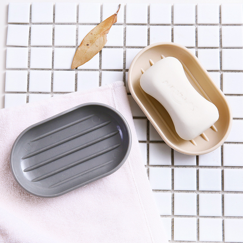 Hogar simple caja de jabón baño baño simple caja de jabón ovalada simple dormitorio de estudiantes mesa de lavado caja de jabón